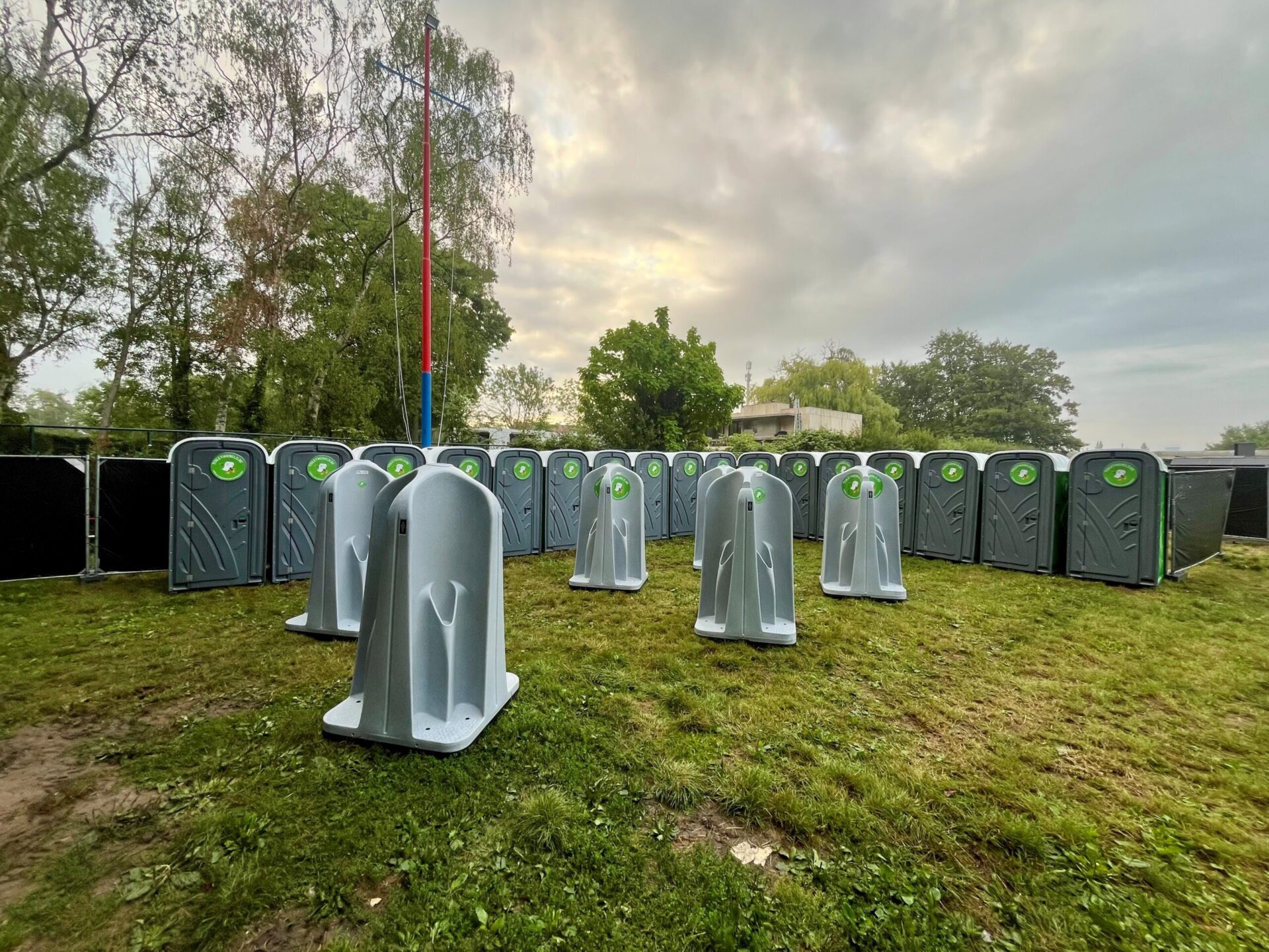Toiletten op een fuif